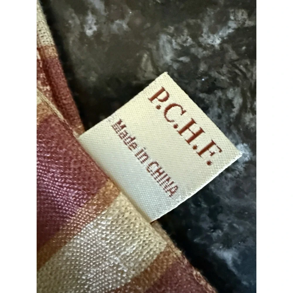 Sherry Kline Red Toile Reversible Pillow Shams Set of 2 French Country Striped